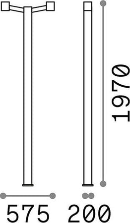 Piantana-Moderna-Clio-Alluminio-Nero-2-Luci-E27