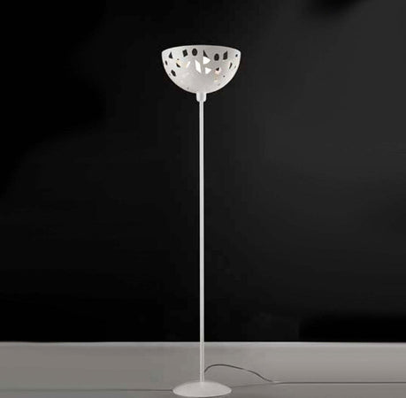 Piantana-moderna-Illuminando-GEO-TE-C1-LED-lampada-terra-metallo-bianco-grigio-sabbia-mezza-sfera-traforata-interno-E27-H173