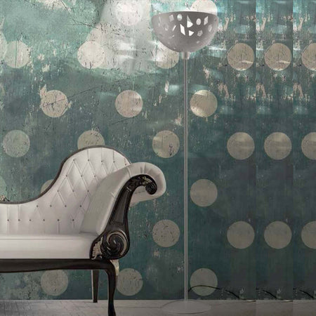Piantana-moderna-Illuminando-GEO-TE-C1-LED-lampada-terra-metallo-bianco-grigio-sabbia-mezza-sfera-traforata-interno-E27-H173