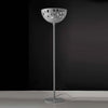 Piantana-moderna-Illuminando-GEO-TE-C2-LED-lampada-terra-metallo-bianco-grigio-sabbia-mezza-sfera-traforata-interno-E27-H178