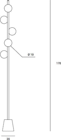 Piantana-moderna-Miloox-POMI'-1744-101-G9-LED-dimmerabile-metallo-vetro-lampada-terra