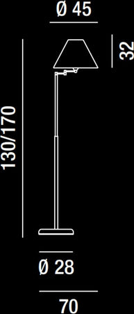 Piantana-moderna-Perenz-DOME-HOTEL-4018-CL-E27-LED-metallo-tessuto-lampada-terra