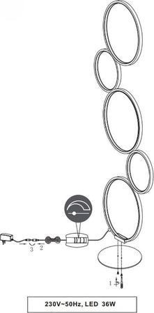 Piantana-moderna-Trio-lighting-RONDO-LED-metallo-dimmerabile-lampada-terra