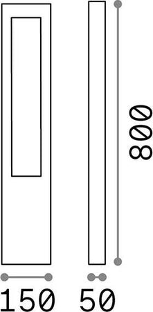 Piantana-Moderna-Vega-Alluminio-Antracite-1-Luce-G9-3W-3000K-Luce-Calda