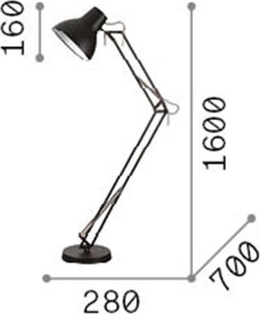 Piantana-Moderna-Wally-Metallo-Nero-1-Luce-E27