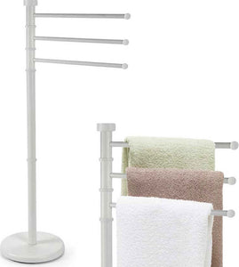 Piantana-Portasciugamani-Milano-da-bagno-3-Bracci-in-Metallo-Bianco-22x31x85-cm
