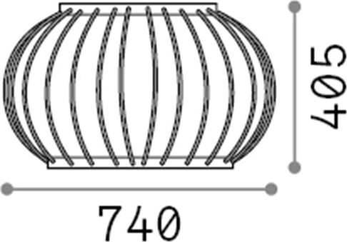 Piantana-Vintage---Decò-Djambe-Metallo-Nero-Led-18W-3000K-D74Cm