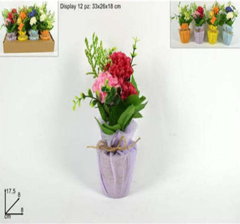 Piantina-Pianta-Decorativa-Decorazione-Casa-Arredo-Artificiale-17.5x8x8cm