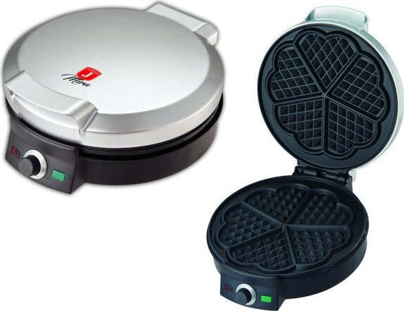 Piastra-Elettrica-Per-Waffle-Antiaderente-1000w-Waffel-Cialde-Crepes-Ks-506