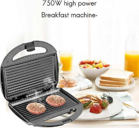 Piastra-Panini-Toast-Bistecchiera-Tostapane-Griglia-Grill-Sandwich-750w-Q-hb001