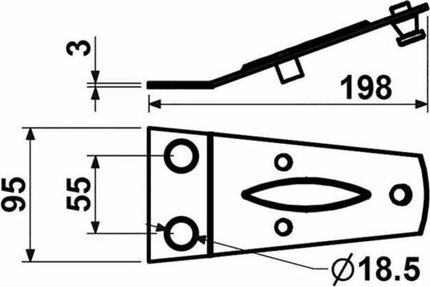 Piastra portacoltello adattabile Fahr 06563514