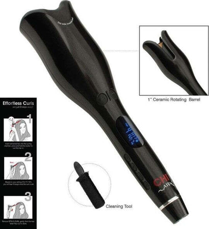 Piastra-Spin-Boccoli-Perfetti-Curl-Effetto-Rotante-Ricci-Bigodini-Professionale