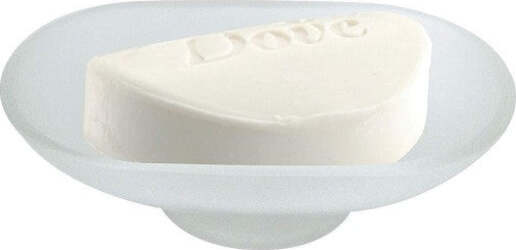 Piattino-Ricambio-Porta-Sapone-Ovale-In-Vetro-Satinato-13cm-Bagno-Accessori