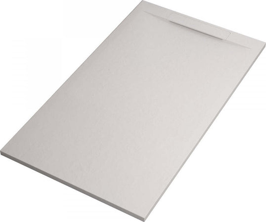 Piatto-Doccia-Mineralmarmo-effetto-Pietra-Ardesia-Bianco-Venice