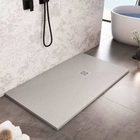 Piatto-Doccia-Mineralmarmo-Grigio-Chiaro-modello-Roma