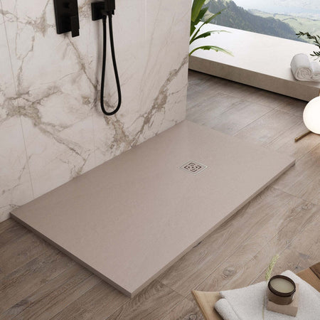 Piatto Doccia Mineralmarmo Sabbia modello Roma Piatto doccia Moderno Beige effetto marmo Fai da te/Attrezzature per cucine e bagni/Attrezzature per bagni/Docce e componenti doccia/Box doccia StileBagno - Roma, Commerciovirtuoso.it