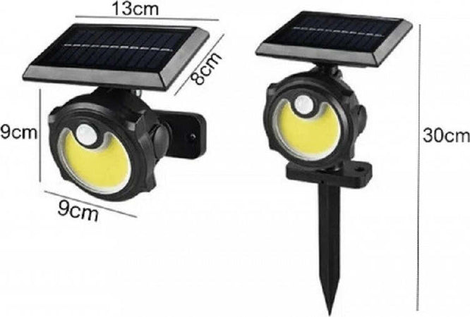 Picchetto Giardino Energia Solare 56 Cob Led Luce Fredda Sensore Movimento B0391 Articoli da Giardino > Illuminazione da esterno > Faretti da esterno Trade Shop italia - Napoli, Commerciovirtuoso.it