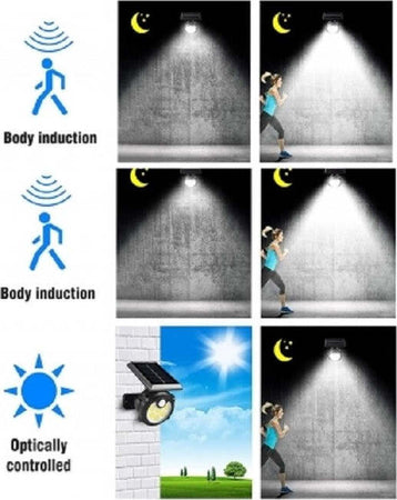 Picchetto Giardino Energia Solare 56 Cob Led Luce Fredda Sensore Movimento B0391 Articoli da Giardino > Illuminazione da esterno > Faretti da esterno Trade Shop italia - Napoli, Commerciovirtuoso.it