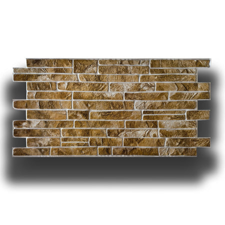 pacchi da 10 o 20 Pannelli 3D Rivestimento a parete in PVC effetto PIETRA SABBIA 96x48cm Realistici, isolanti - Eternal Parquet