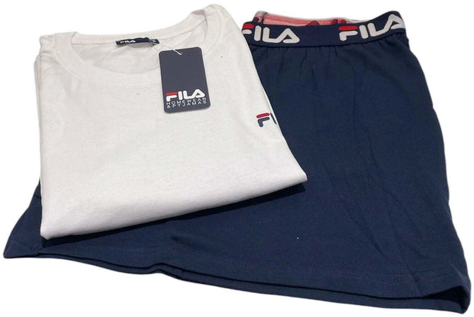 Pigiama donna mezza manica e pantalone corto 100% cotone - Fila 4180
