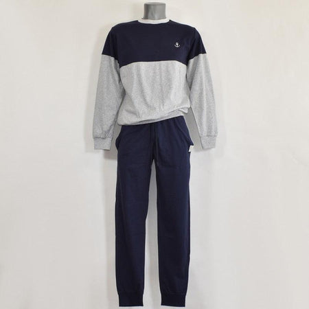 Jamas Pigiama Uomo Cotone Leggero Maniche Lunghe EJ2038 S40 - Passarelli Biancheria