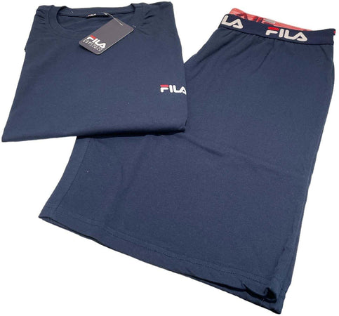 Pigiama uomo mezza manica e pantalone corto 100% cotone – Fila 1194