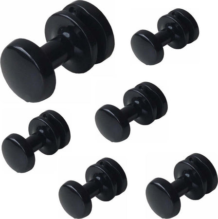 Pika Shop Appendini per Termoarredo Modello Liu' Nero 6 Pezzi Casa e cucina/Bagno/Mobili da bagno/Portasciugamani/Ganci portasciugamani Ogomondo - Martina Franca, Commerciovirtuoso.it