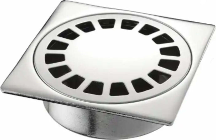 PILETTA-PIANA-A-PAVIMENTO-QUADRATA---IN-OTTONE-CROMATO---PER-PIATTI-DOCCIA