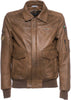 Pilota-Aviatore---Bomber-Uomo-Cuoio-in-vera-pelle-con-Stemmi