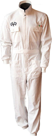 Pilota-Vintage-Intera-100%-Cotone-Piloti-Anni-50/60-Ideale-Per-Autoraduni-Auto-D'epoca