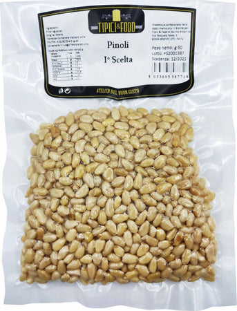 Pinoli di Prima Scelta 60gr. Produzione Estera Sibirica Frutta secca Tipici & Food - Bronte, Commerciovirtuoso.it