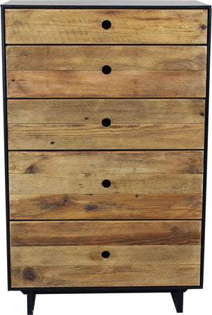 PINUS-BLACK---cassettiera-in-pino-riciclato-Marrone-Milani-Home