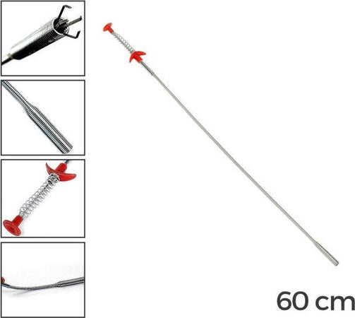 Pinza-A-4-Denti-Prendi-Tutto-A-Molla-In-Acciaio-Flessibile-60cm-Prenditutto
