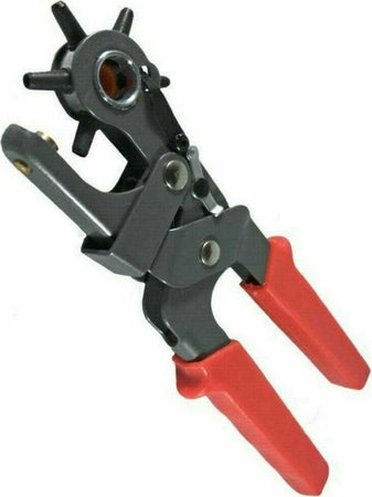 Pinza-Fustellatrice-Per-Cinture-Buchi-Fori-Cintura-Cuoio-Pelle-Testa-Girevole