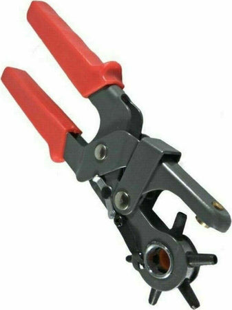 Pinza-Fustellatrice-Per-Cinture-Buchi-Fori-Cintura-Cuoio-Pelle-Testa-Girevole