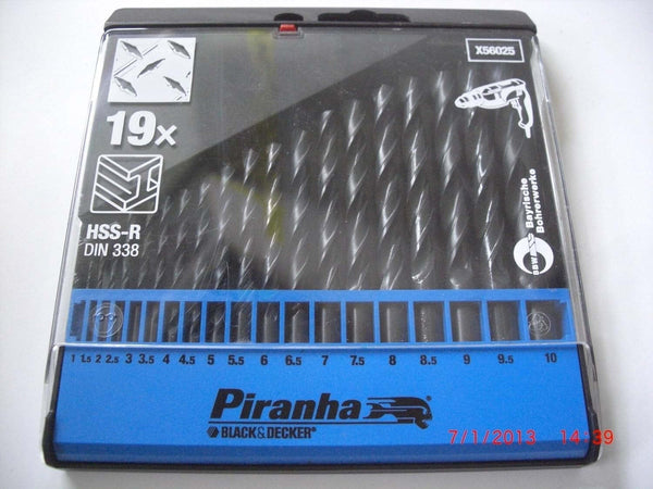 PIRANHA---X56025-CASSETTA-19-PUNTE-HSS-BLACK&DECKER