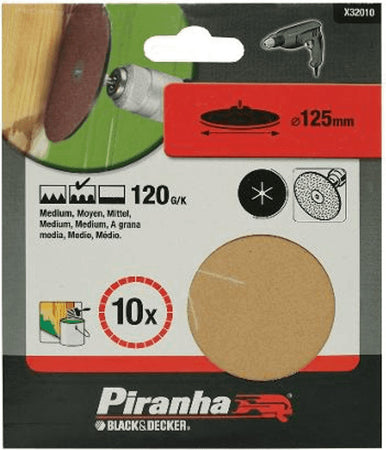 PIRANHA-BED-10-DISCHI-CORINDONE-PER-PLATORELLI-125mm-GR.120-X32010