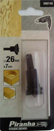 PIRANHA-BLACK-DECKER-FRESA-PER-LEGNO-PER-CERNIERE-26x7mm-X66140
