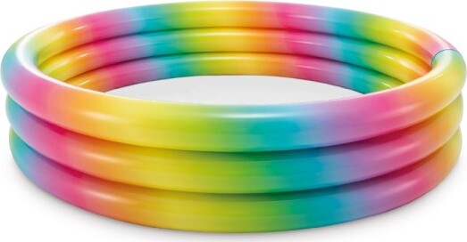 Piscina-Arcobaleno-168x38cm-Grande-3-Anelli-Gonfiabile-Multicolore-Giardino-58449