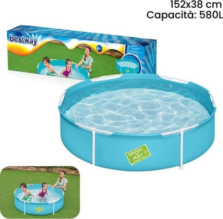 Piscina-Fuori-Terra-Steel-Pro-Frame-Rotonda-Da-152x38-Cm-580lt-Per-Bambini-56283