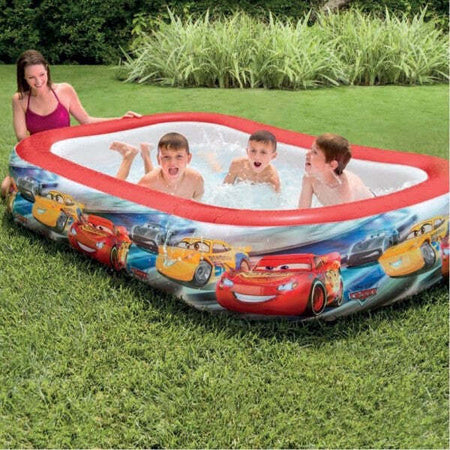 Piscina-Gonfiabile-Bambini-Disney-Cars-2-Anelli-262-X-175-X-56-Cm-Da-Giardino