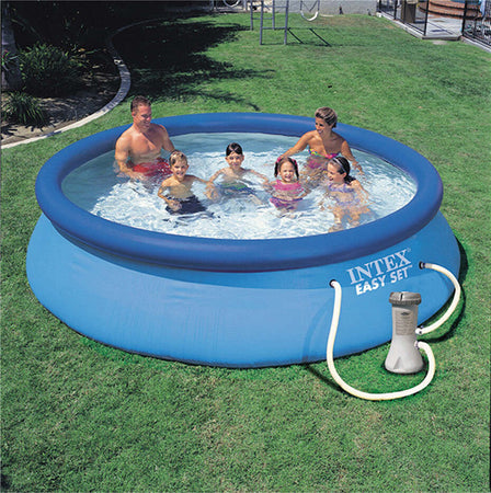 PISCINA-GONFIABILE-'EASY-SET'-cm-305-x-76-lt-3853-pompa-1250-lt/h-Intex