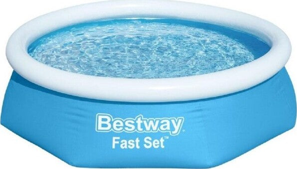 Piscina-Gonfiabile-Fast-Set-ø244x61cm-Rotonda-Per-Famiglie-Giardino-Estate-57448