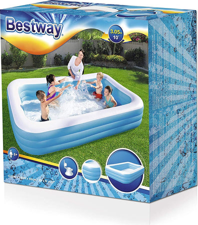 Piscina gonfiabile per bambini 305 X 183 cm da balcone e giardino