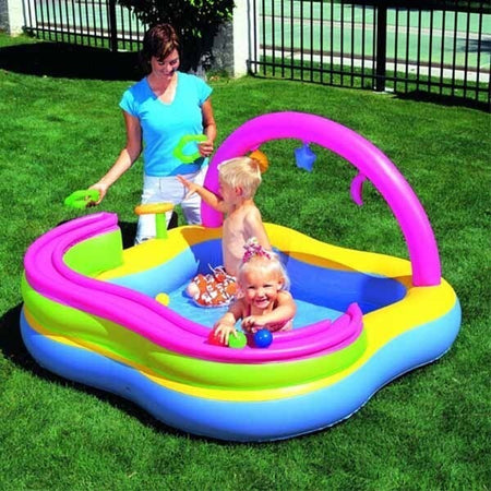 Piscina-Gonfiabile-Play-Center-Bambini-Con-Giochi-159-X-159-X-89-Cm-Vinile