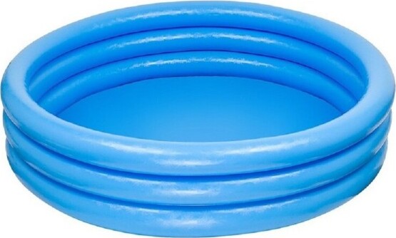 Piscina-Per-Bambini-Gonfiabile-A-Tre-Anelli-Crystal-Blu-114x25-Cm-Giardino-59416
