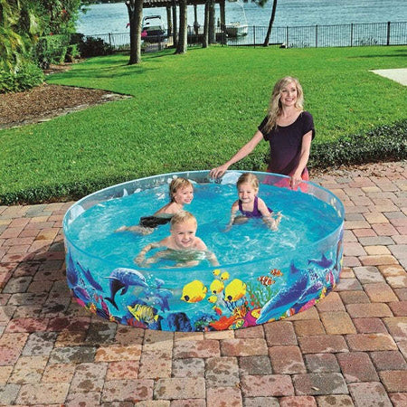 Piscina-Piscinetta-Rigida-Per-Bambini-2-Anni+-Fantasia-Marina-183-X-38-Cm-55030