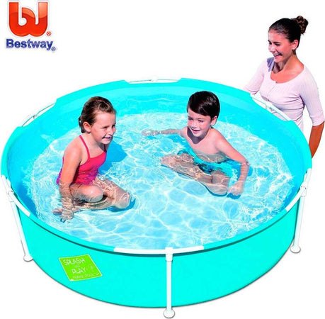 Piscina-Rigida-per-Bambini-da-Giardino-Con-Telaio-Metallo-580-LT-Esterno-152x38