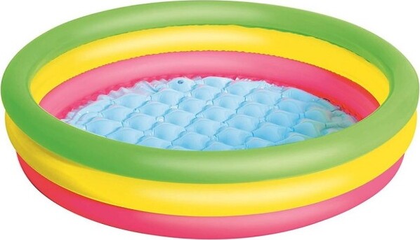 Piscina-Summer-A-3-Anelli-Color-Arcobaleno-Con-Fondo-Gonfiabile-102x25-Cm-51104