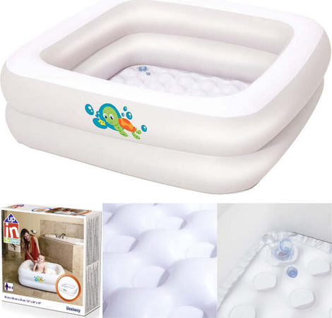 Piscinetta-Bagnetto-Gonfiabile-Per-Bambini-Portatile-86x86x25-Cm-Viaggio-51116